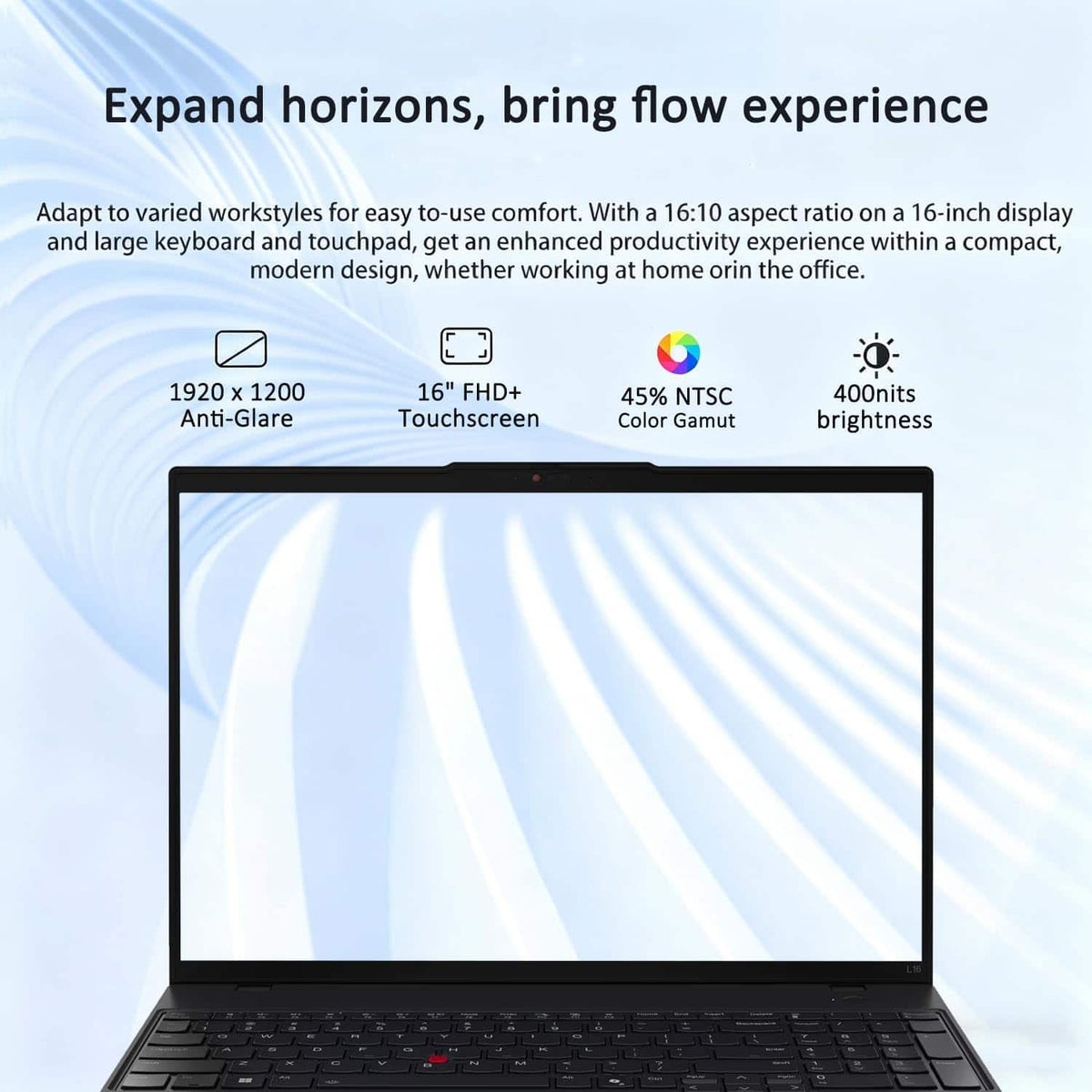 Lenovo - Upgraded - ThinkPad L16 16" FHD+ Touchscreen Laptop - Business AI PC - Intel Core Ultra 7 255U 2025 - 32GB RAM - 1TB SSD - Win11Pro - Jet Black