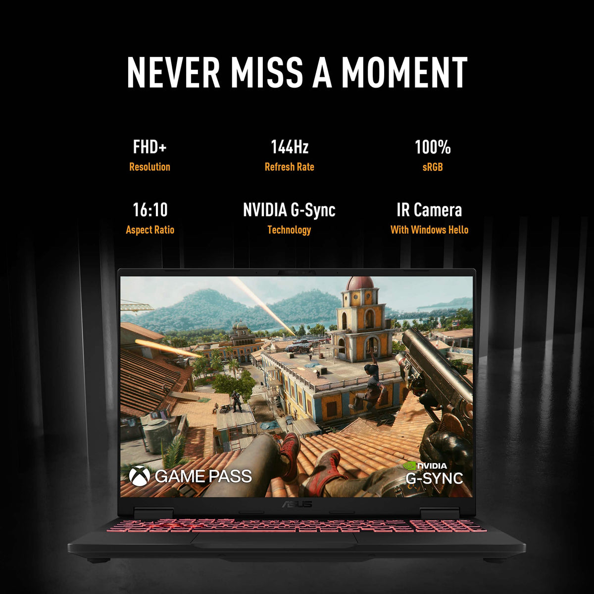 ASUS - TUF Gaming 18" 144Hz Laptop - A18 - AMD Ryzen 7 260 with GeForce RTX 5050 - 16GB Memory - 1TB SSD - RGB Backlit - Gray