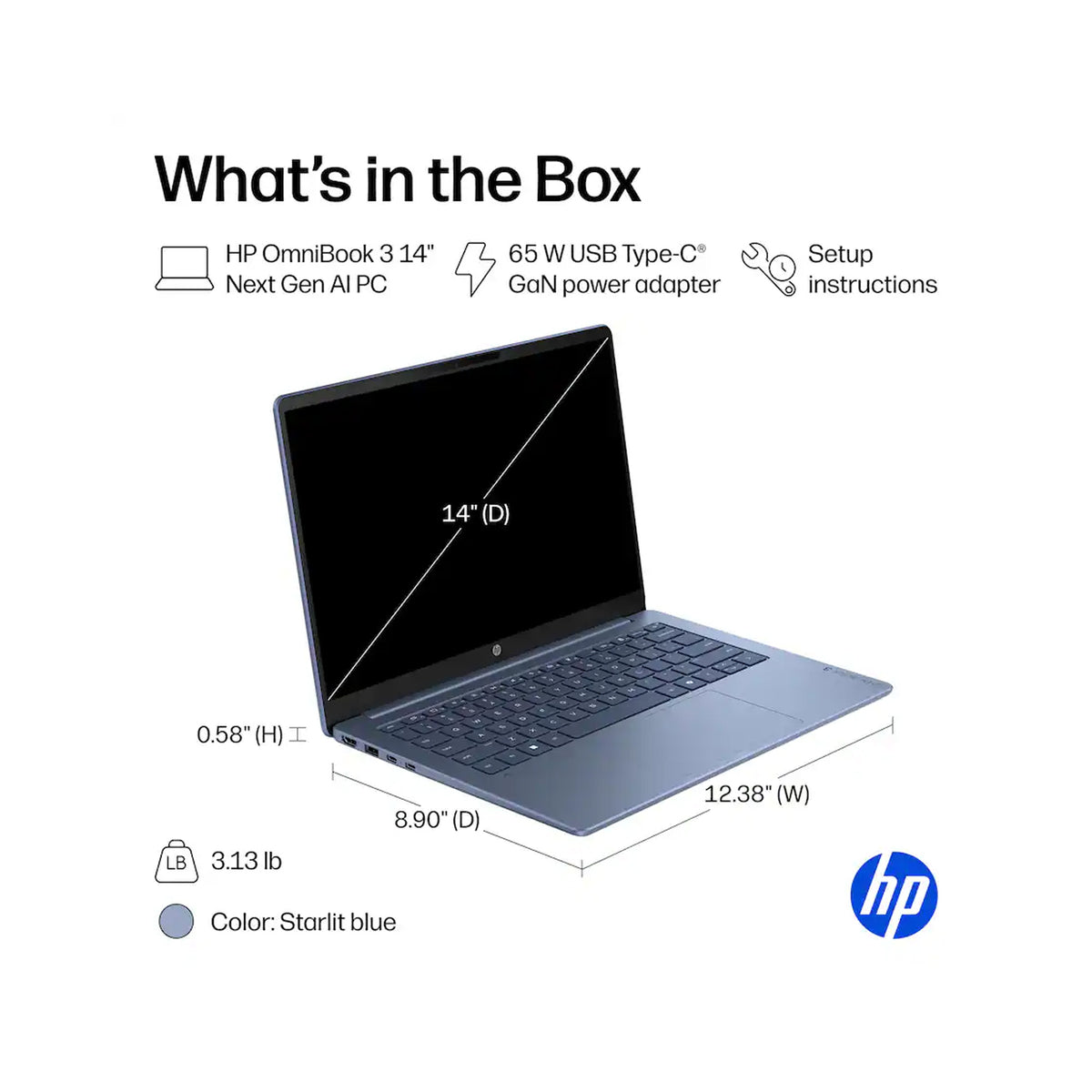 HP Omnibook 3 14" 2K Oled New