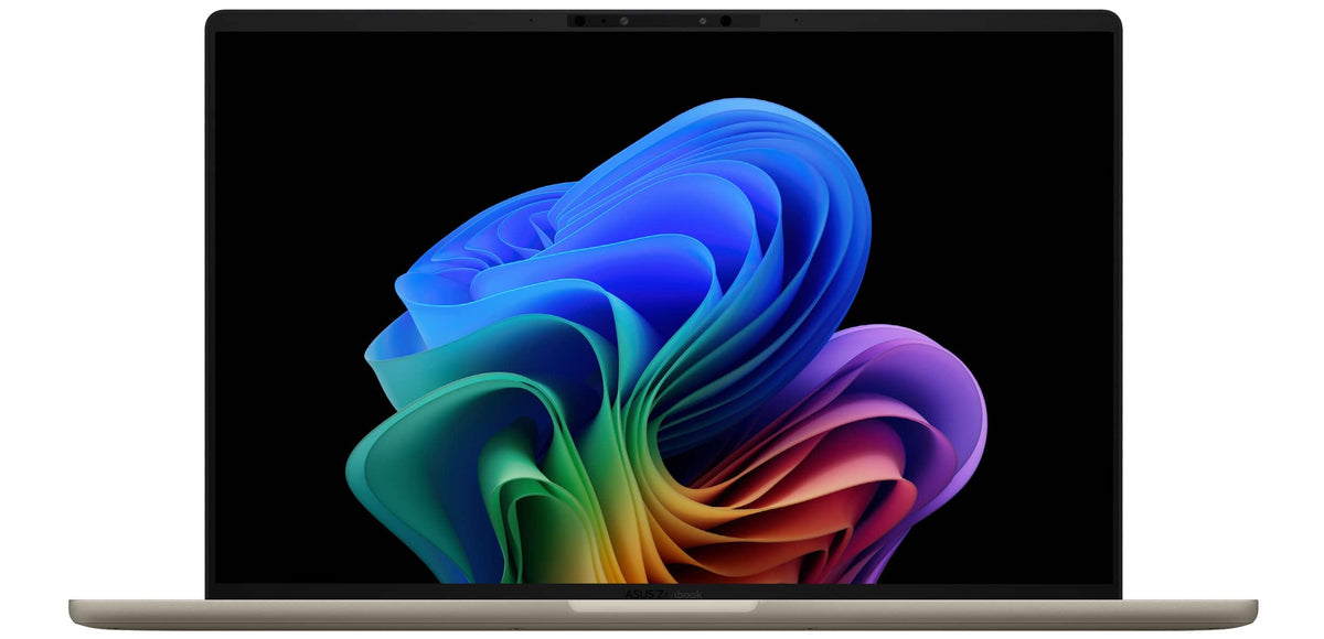 ASUS - Zenbook A14 14" 2K OLED Laptop - Snapdragon X Plus 2025 - 16GB Memory - 512GB Storage - Copilot+ PC - Zabriskie Beige