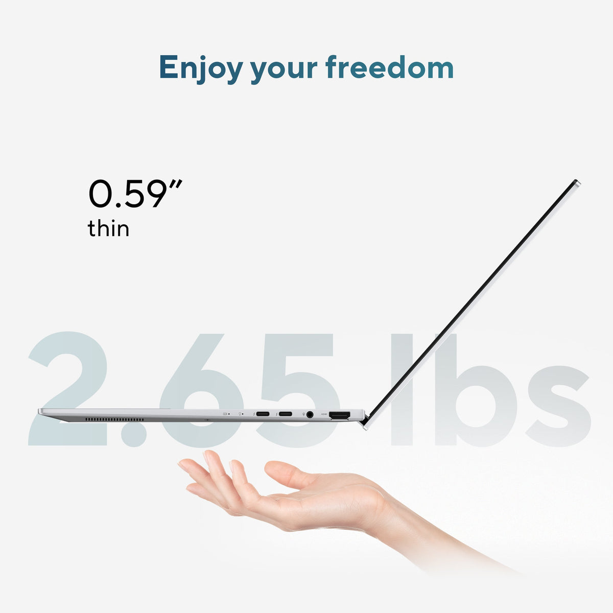 ASUS - Zenbook 14 14" 3K OLED Touch Screen Laptop - Intel Core Ultra 9 285H - 32GB RAM - 1TB SSD - Foggy Silver