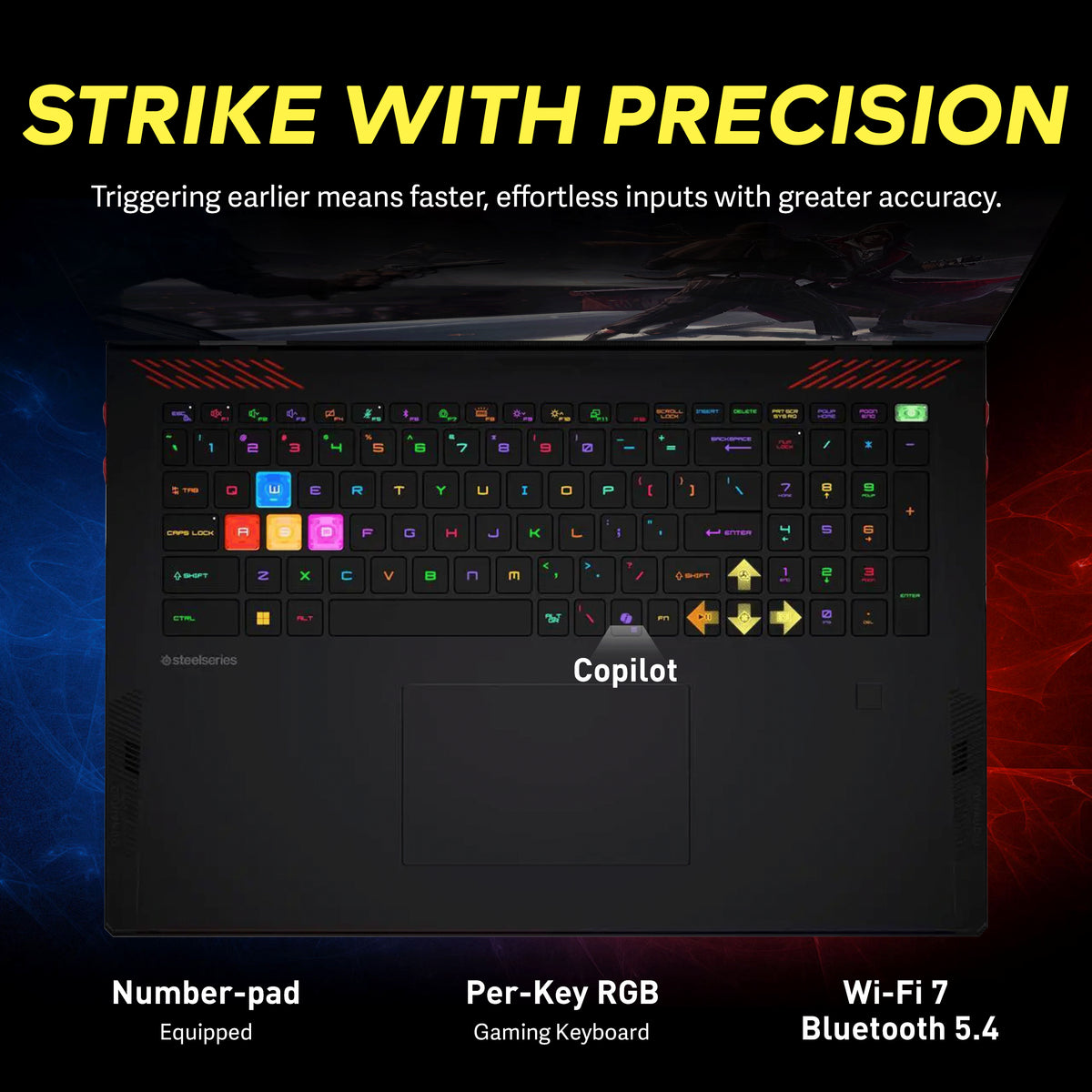 MSI - Upgraded - Raider 18" QHD+ 240Hz Gaming Laptop,Intel Core Ultra 9 285HX,RTX 5080,64GB,2TB SSD+1TB Dock,Backlit,Win 11 Pro - Black