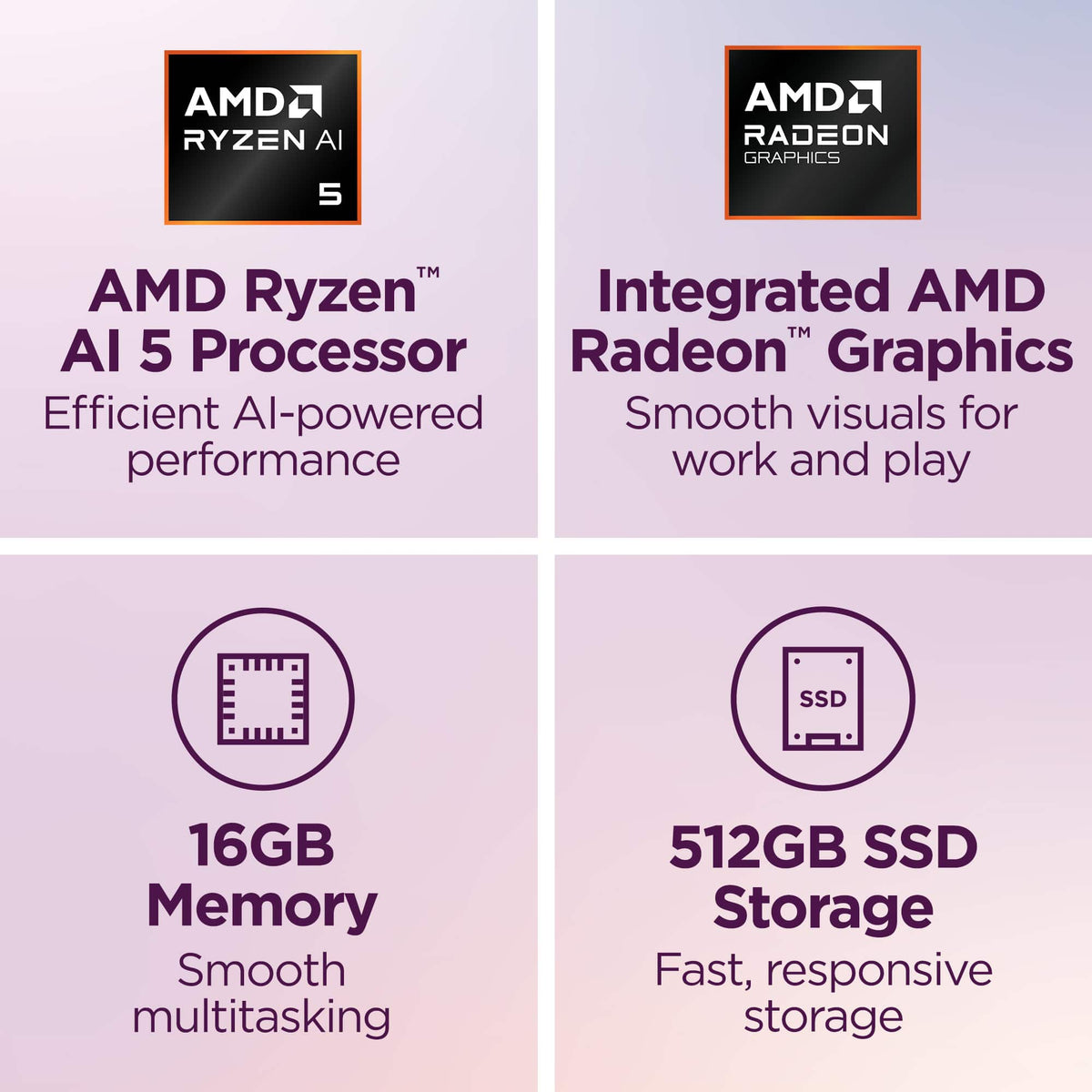 Lenovo - Yoga 7a 2-in-1 16" 2K LCD Touchscreen Laptop - AMD Ryzen AI 5 430 2026 - 16GB Memory - 512GB Storage - Copilot+ PC - Seashell