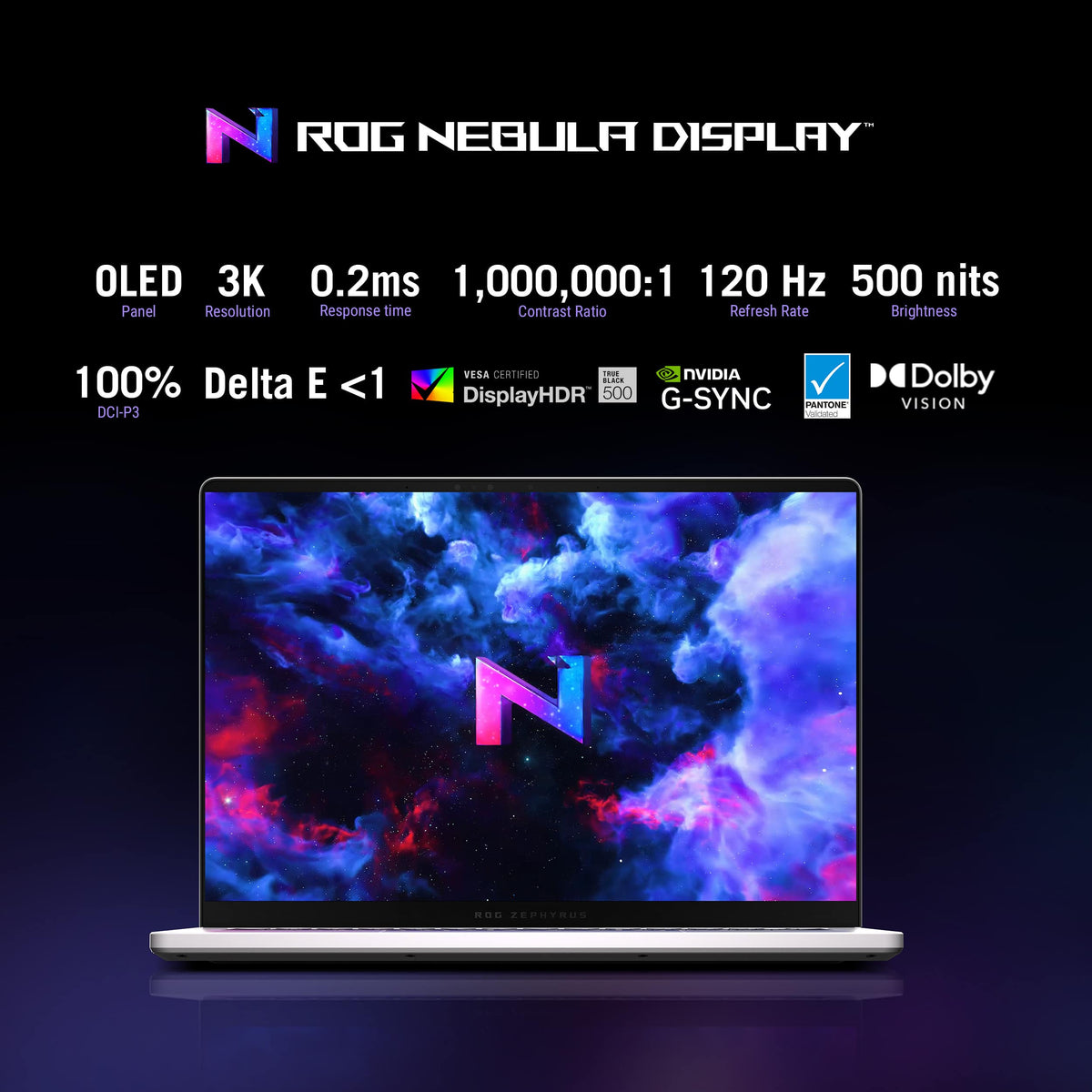 ASUS - ROG Zephyrus G14 14" 3K OLED 120Hz Gaming Laptop - Copilot+ PC - AMD Ryzen AI 9 HX-32GB Memory - RTX 5080 - 2TB Storage - Platinum White
