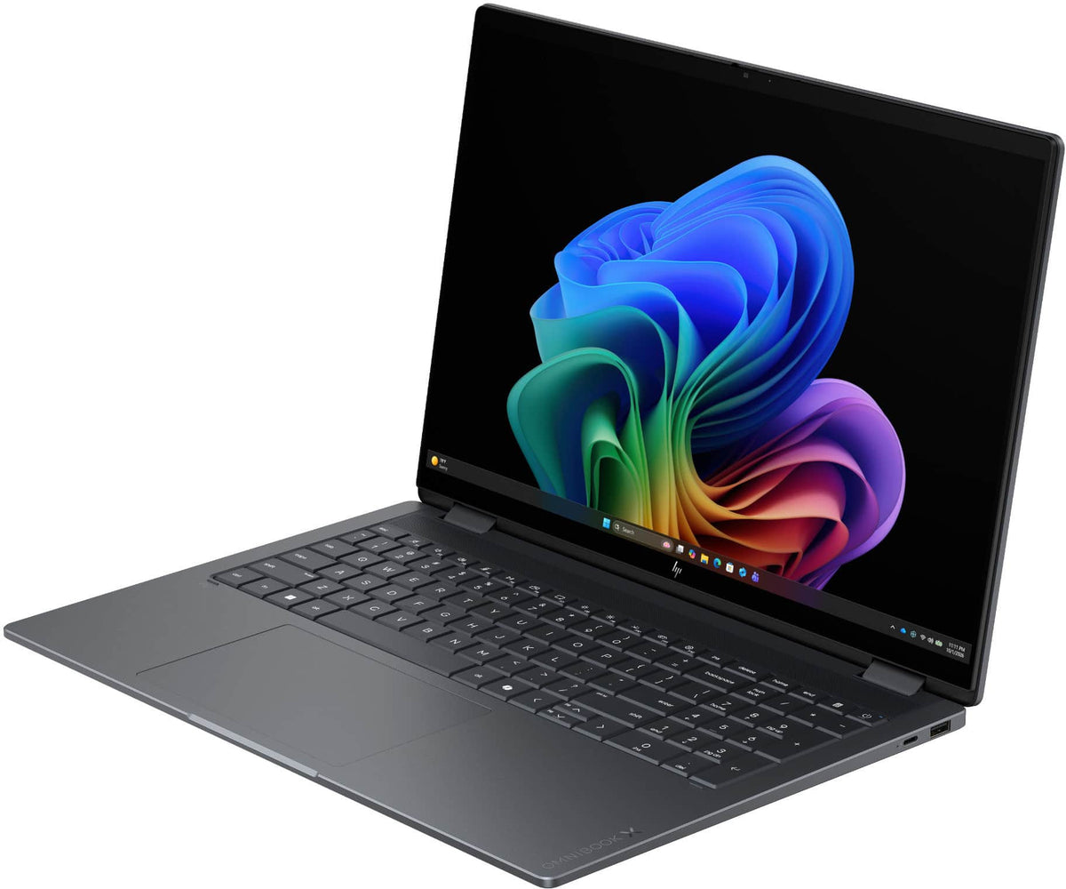 HP - OmniBook X Flip 2-in-1 - 16" 2K OLED Touchscreen Laptop - Intel Core Ultra 7 (2026) - 16GB Memory - 1TB SSD - Copilot+ - Eclipse Gray
