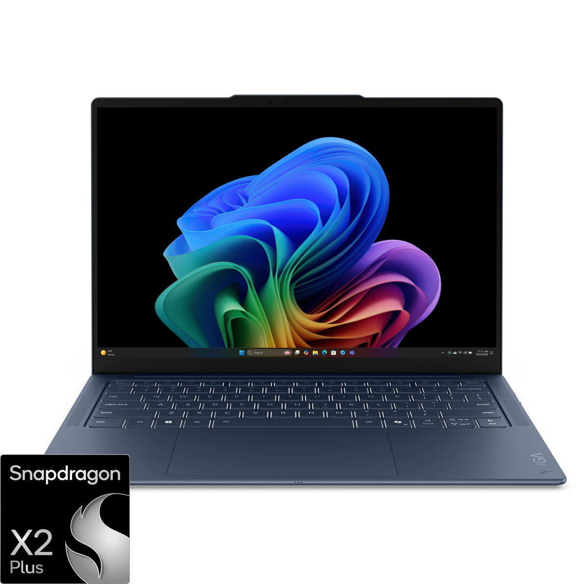 Lenovo - Yoga Slim 7x 14" 2K OLED Touchscreen Laptop - Snapdragon X2 Plus X2P-42-100 2026 - 16GB Memory - 512GB Storage - Cosmic Blue