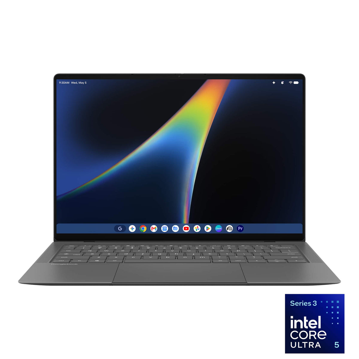 ASUS - Googlebook 14" 3K OLED Touchscreen Laptop w/ Gemini Intelligence - Intel Core Ultra 5 325 (2026) - 16GB RAM - 512GB SSD - Dusk Ash