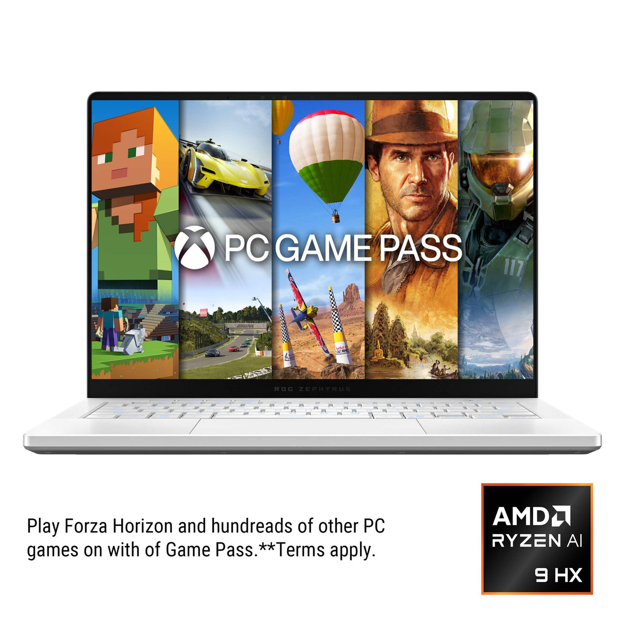 ASUS - ROG Zephyrus G14 14" 3K OLED 120Hz Gaming Laptop - Copilot+ PC - AMD Ryzen AI 9 HX-32GB Memory - RTX 5080 - 2TB Storage - Platinum White