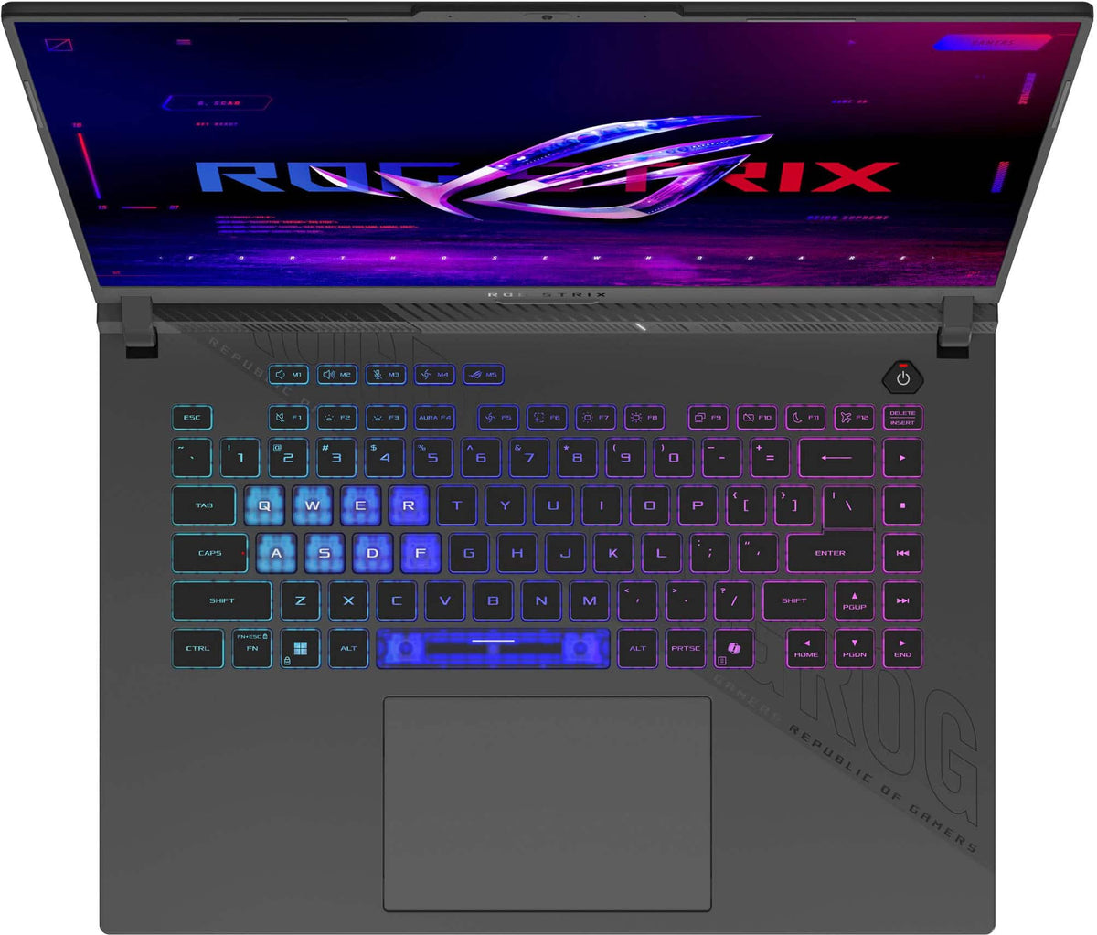 ASUS - ROG Strix G16 16" FHD 165Hz Gaming Laptop - AMD Ryzen 9 8940HX - 16GB Memory - GeForce RTX 5070 Ti - 1TB Storage - Eclipse Gray