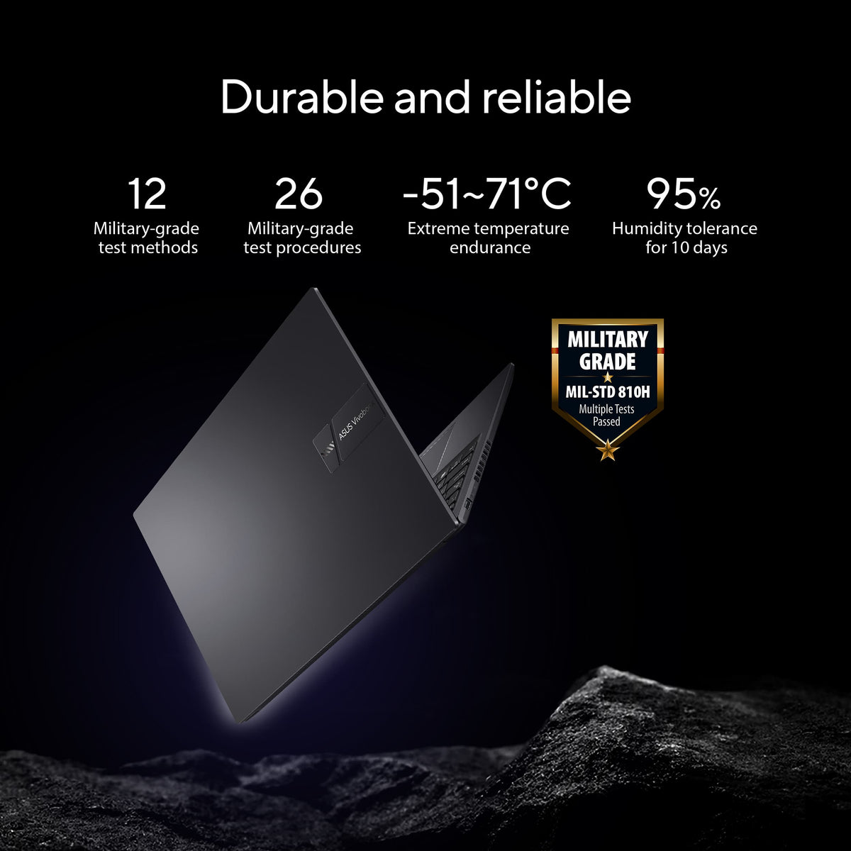 ASUS - Vivobook 16 16" FHD+ Laptop - AMD Ryzen 7 7730U with 16GB Memory - 1TB SSD - Indie Black