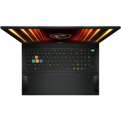 MSI - 18" Gaming Laptop 3840 x 2400 - AMD Ryzen AI 9 HX 370 with 64GB Memory - GeForce RTX 5080 - 2 TB SSD - Midnight Black, Black