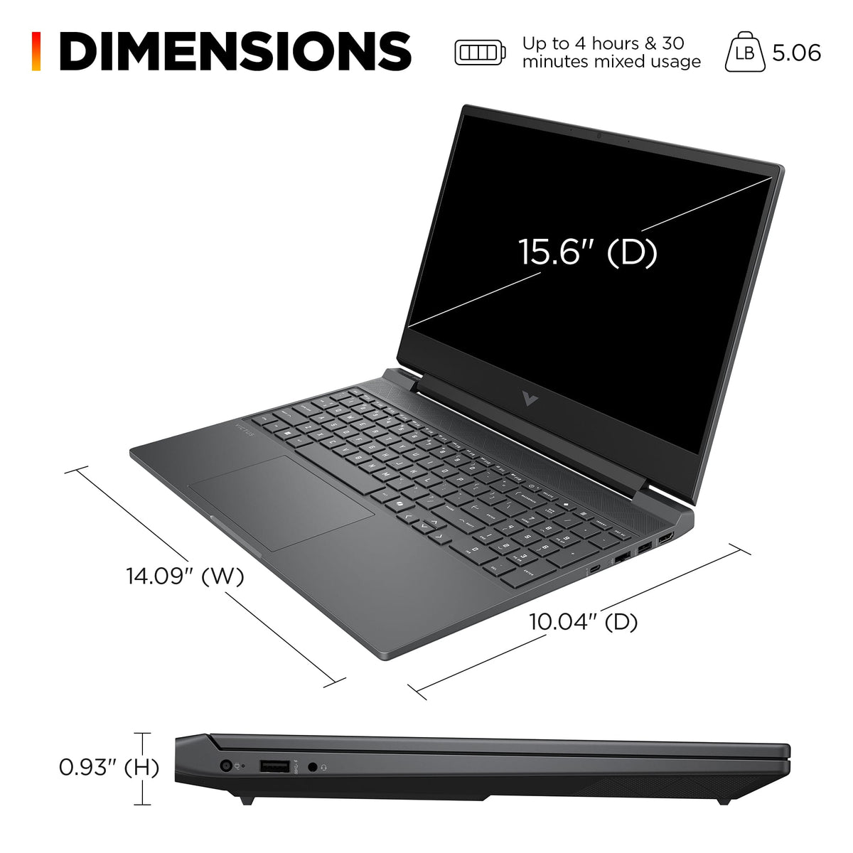 HP - Victus 15.6" 144Hz Full HD Gaming Laptop - Intel Core i5 13420H (2023) - 8GB RAM - NVIDIA GeForce RTX 3050 - 512GB SSD - Mica Silver