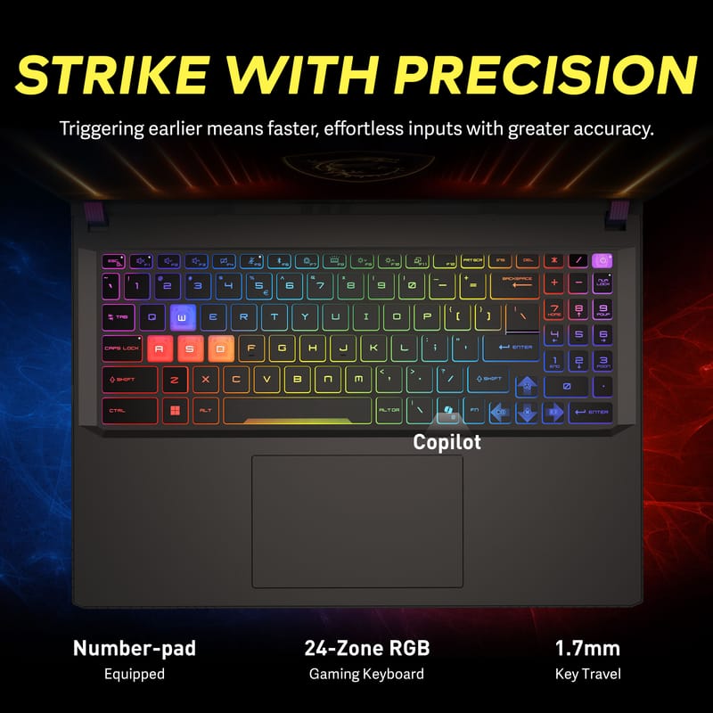 MSI - Upgraded - Vector 16" 240Hz QHD+ Gaming Laptop,Intel Ultra 9-275HX,GeForce RTX 5080,32GB RAM,1TB SSD+1TB Dock Set,Win 11 - Gray