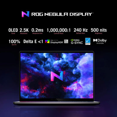 ASUS - ROG Zephyrus G16 16" 2.5K OLED 240Hz Gaming Laptop - Intel Core Ultra 9 285H - 16GB Memory - RTX 5070 - 1TB Storage - Eclipse Gray
