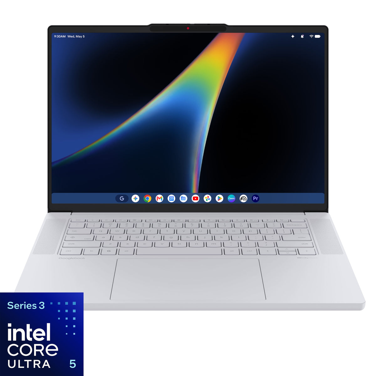 Lenovo - Googlebook 15.3" 3K 120Hz OLED Touchscreen Laptop - Intel Core Ultra 5 Processor 325 2026 - 16GB Memory - 512GB Storage - Cloud Grey