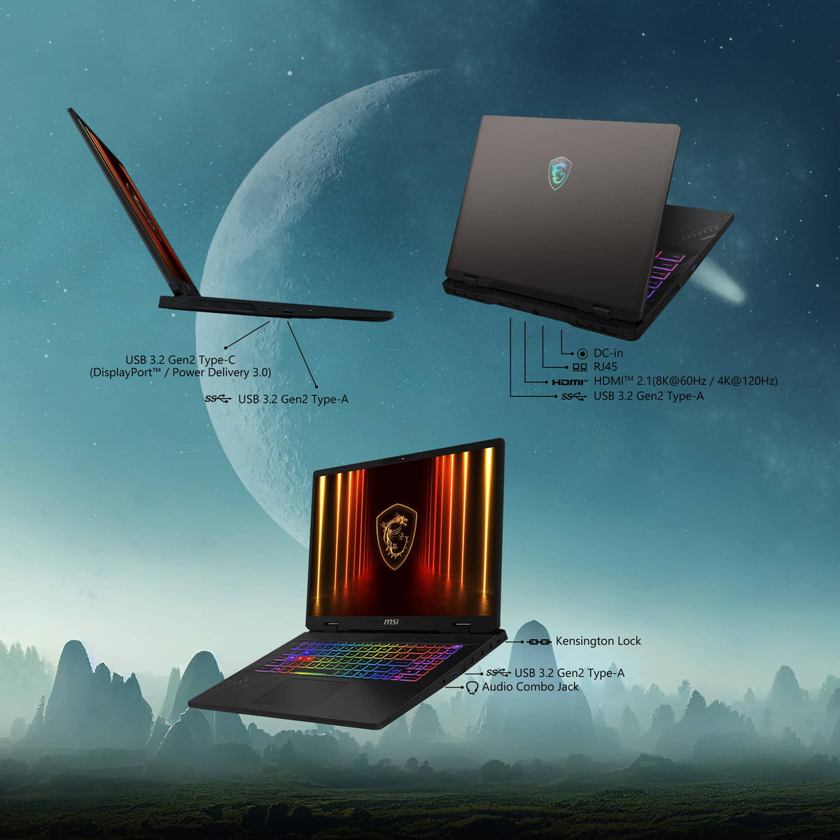 MSI - Crosshair A16 HX 16" 2.5K QHD+ 240Hz Gaming Laptop - AMD R9 8940HX - NVIDIA GeForce RTX 5060 - 16GB Memory - 1TB Storage - Cosmo Gray