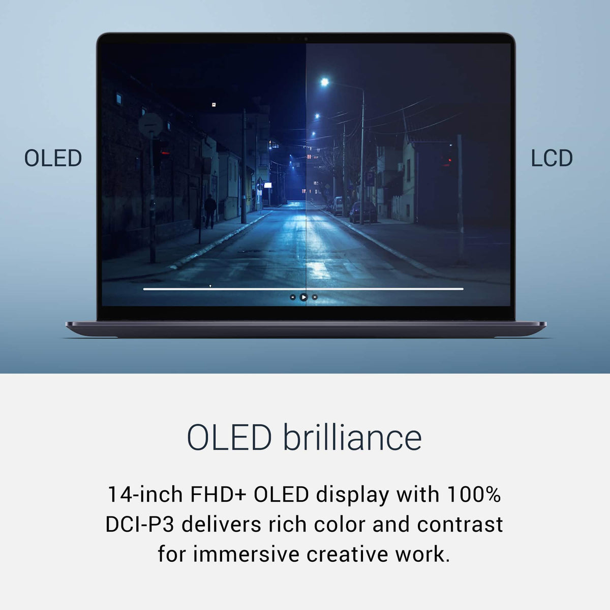 Dell - 14S - 14" 2K OLED Touchscreen Laptop - Intel Core Ultra 9 386H 2026 - 32GB Memory - 512GB Storage - Copilot+ PC - Celestial Blue