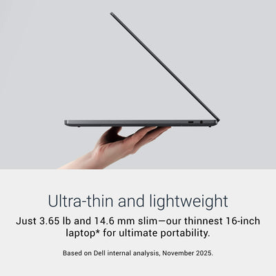 Dell - XPS- 16" 3.2K OLED Touchscreen Laptop - Intel Core Ultra X7 Series 3 358H 2026 - 32GB Memory - 1TB Storage - Copilot+ PC - Graphite