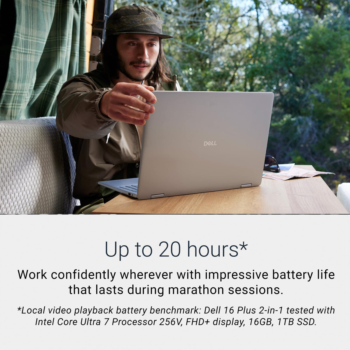 Dell - Plus 16" 2K 2-in-1 Touchscreen Laptop - Intel Core Ultra 7 Series 2 2024 - 16GB Memory - 512GB Storage - Copilot+ PC - Ice Blue