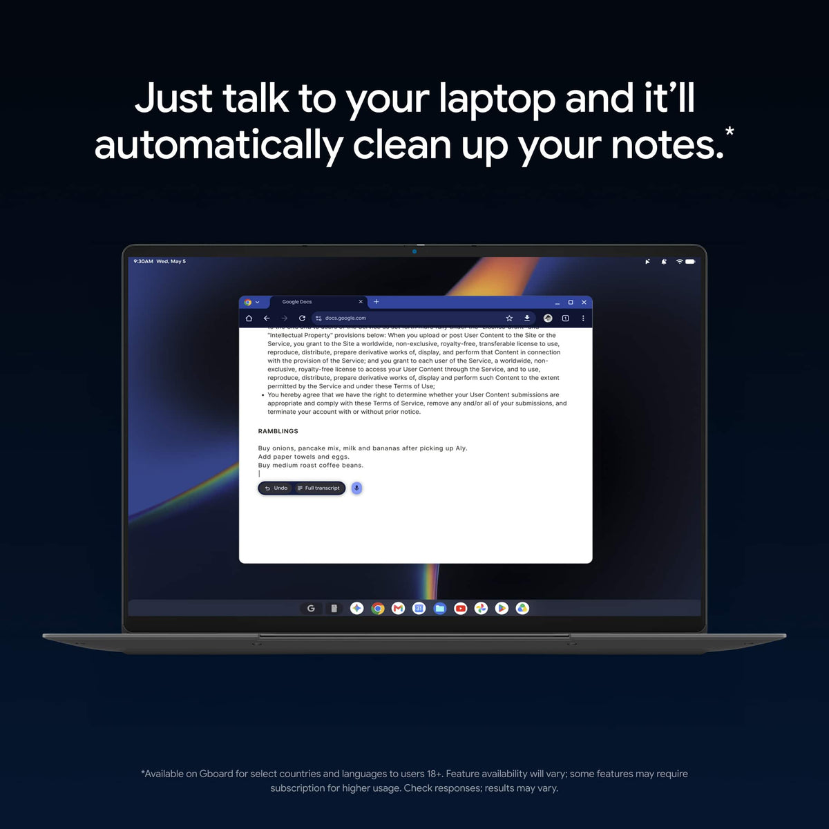 ASUS - Googlebook 14" 3K OLED Touchscreen Laptop w/ Gemini Intelligence - Intel Core Ultra 5 325 (2026) - 16GB RAM - 512GB SSD - Dusk Ash