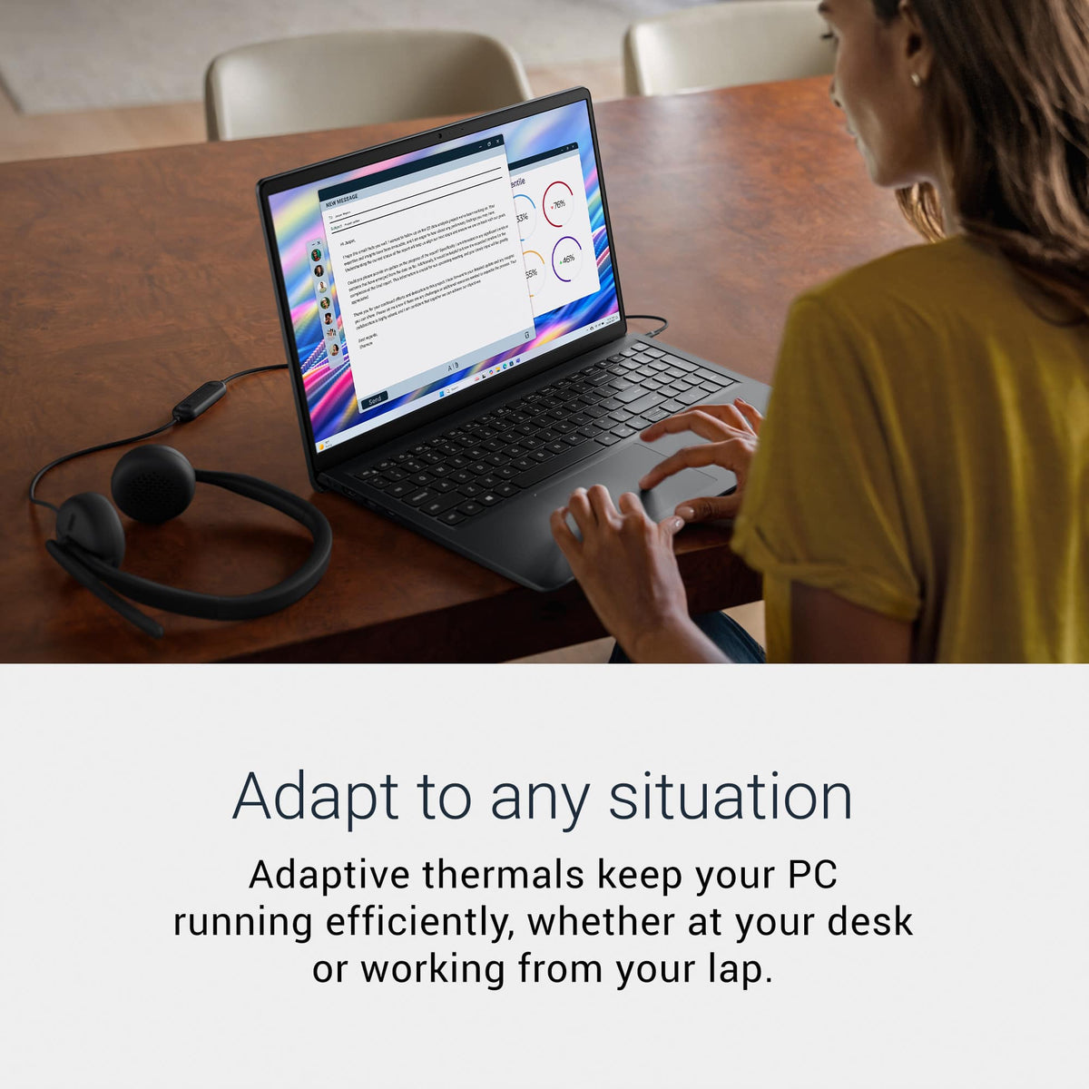 Dell - 15.6" 2K Touchscreen Laptop - Intel 13th Generation Core i5 1334U 2023 - 8GB Memory - 512 GB Storage - Carbon Black