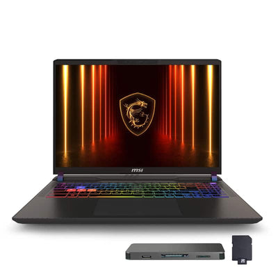 MSI - Upgraded - Vector 16" QHD+ Gaming Laptop,Ultra 9-275HX,RTX 5080,32GB RAM,1TB SSD+1TB Dock Set,Backlit Keyboard,Win 11 - Gray