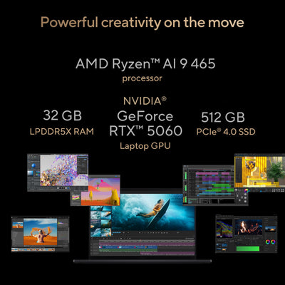 ASUS - ProArt P16 16" 3K OLED Touchscreen Laptop - AMD Ryzen AI 9 465 (2026) - NVIDIA RTX 5060 - 32GB Memory - 512GB Storage - Nano Black