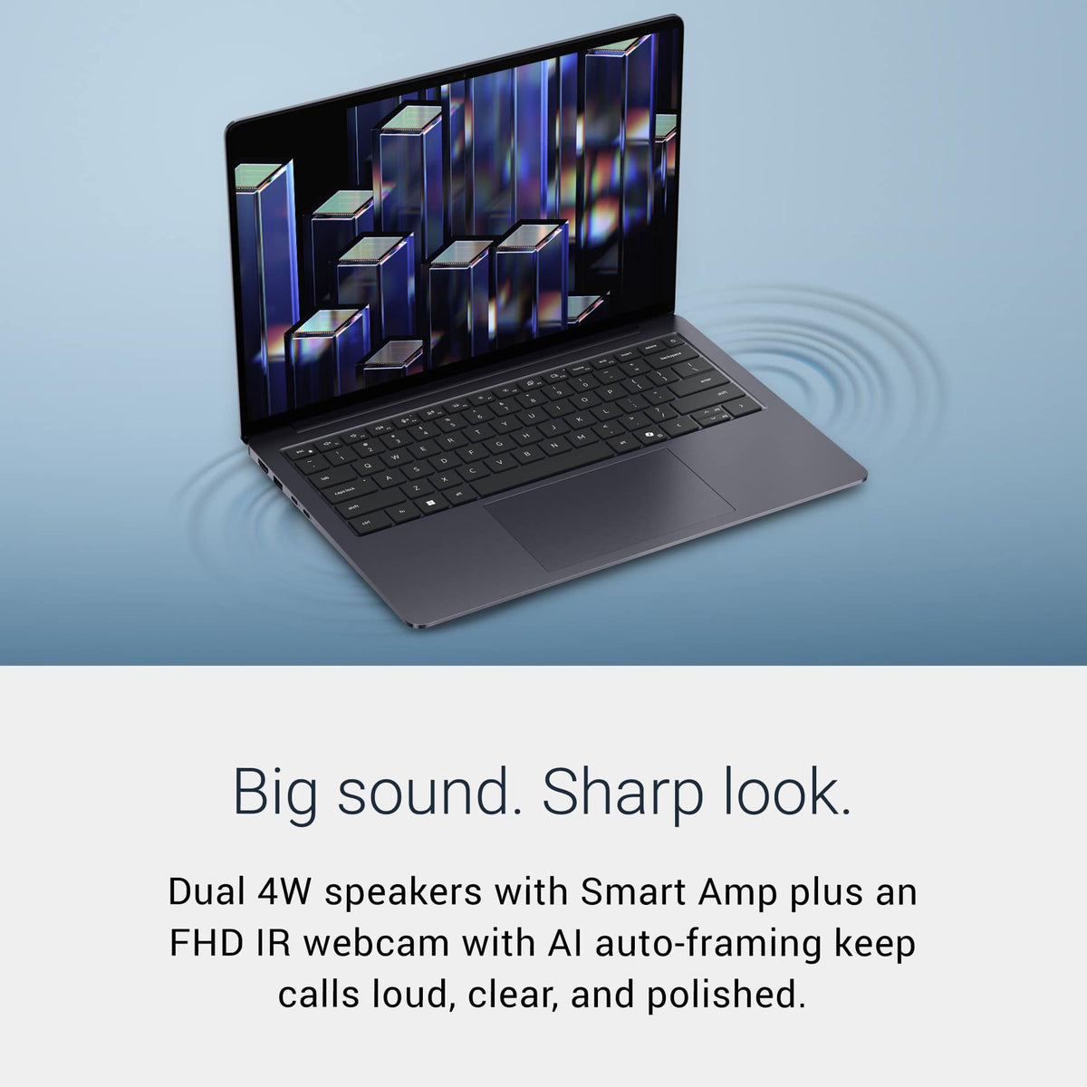 Dell - 14S - 14" 2K OLED Touchscreen Laptop - Intel Core Ultra 9 386H 2026 - 32GB Memory - 512GB Storage - Copilot+ PC - Celestial Blue