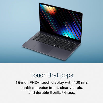 Dell - 16S - 16" 2K Touchscreen Laptop - Intel Core Ultra 7 355 2026 - 16GB Memory - 512GB Storage - Copilot+ PC - Celestial Blue