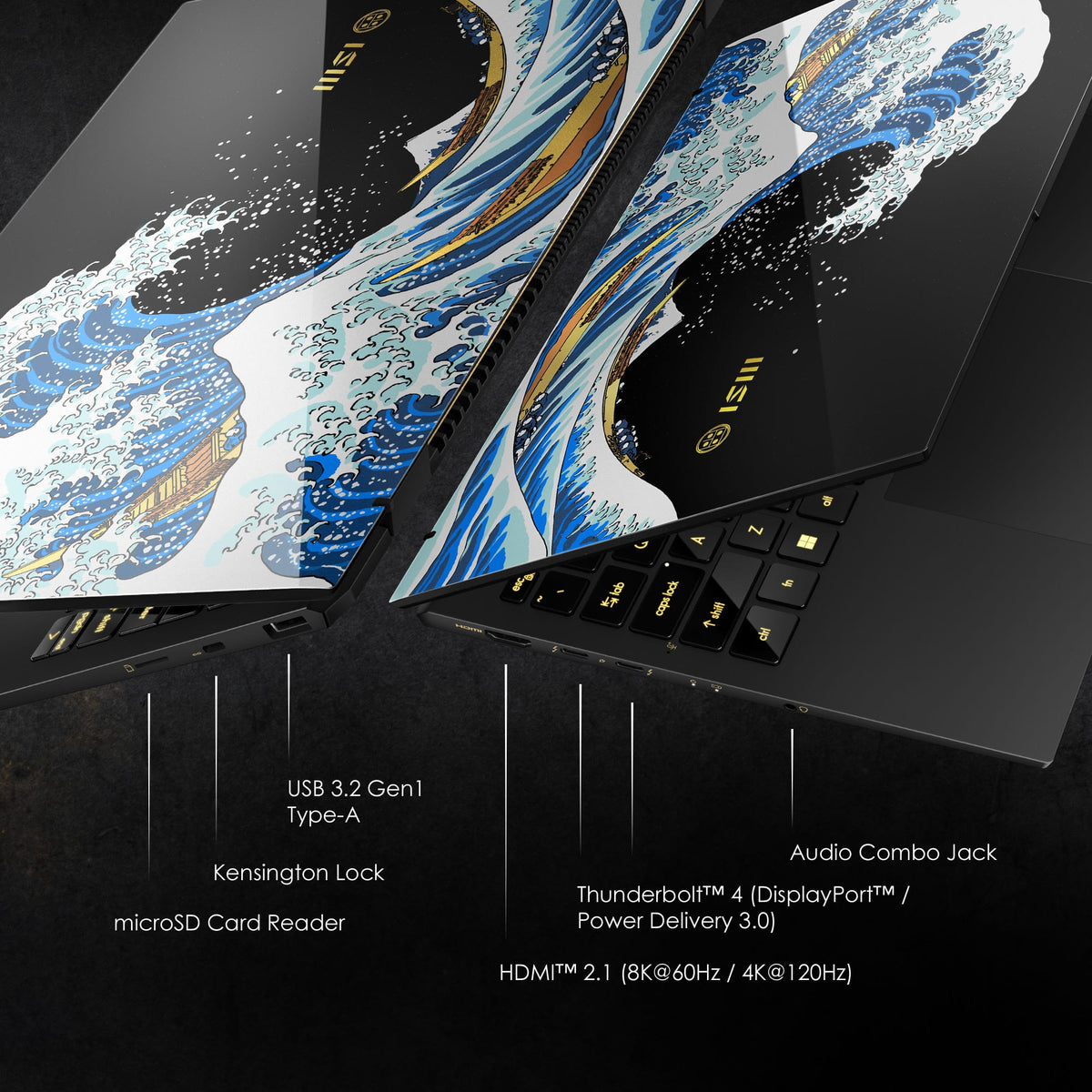 MSI - Prestige 13”AI+ - Ukiyoe Edition 13.3"OLED Laptop- Intel Core Ultra 7-258V– Intel ARC Graphics with 32GB Memory– 1TB SSD - Stellar Gray
