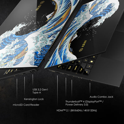 MSI - Prestige 13”AI+ - Ukiyoe Edition 13.3"OLED Laptop- Intel Core Ultra 7-258V– Intel ARC Graphics with 32GB Memory– 1TB SSD - Stellar Gray