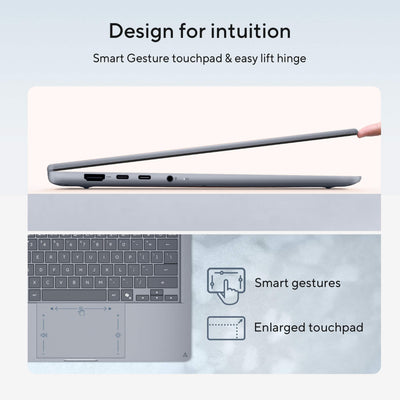 ASUS - Zenbook 14 14" 2K OLED Laptop - Snapdragon X1-26-100 (2026) - 8GB Memory - 256GB Storage - Arctic Blue