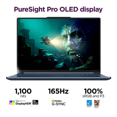 Lenovo - Yoga 9n 2-in-1 16" 3K OLED Touchscreen Laptop - NVIDIA RTX Spark N1X 20-Core (2026) - 64GB Memory - 1TB Storage - Cosmic Blue