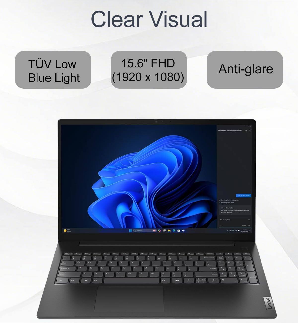 Lenovo - Upgraded - V15 Gen 5 15.6" FHD Business Laptop - Intel Core 7 240H 2025 with 32GB Memory - 1TB SSD - Numeric Keypad - Windows 11 - Black