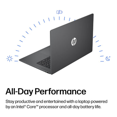 HP - OmniBook 3 - 17.3" Full HD Laptop - Intel Core 3 304 (2026) - 8GB Memory - 256GB SSD - Mica Silver