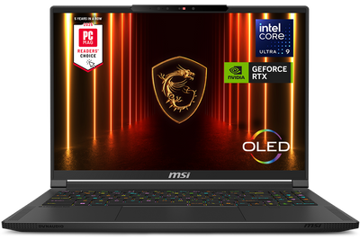 MSI - Stealth 16 AI 16" 240Hz QHD+ OLED Gaming Laptop - Intel U9-285H - NVIDIA GeForce RTX 5070 - 32GB Memory - 1TB SSD - Core Black