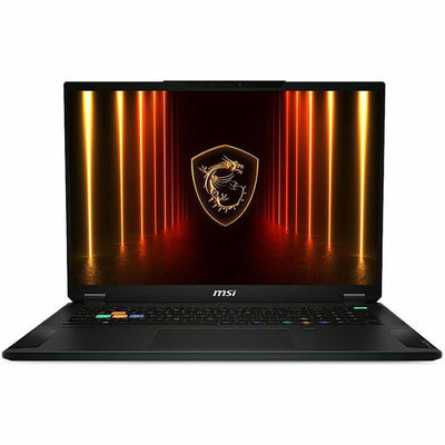 MSI - 18" Gaming Laptop 3840 x 2400 - AMD Ryzen AI 9 HX 370 with 64GB Memory - GeForce RTX 5080 - 2 TB SSD - Midnight Black, Black