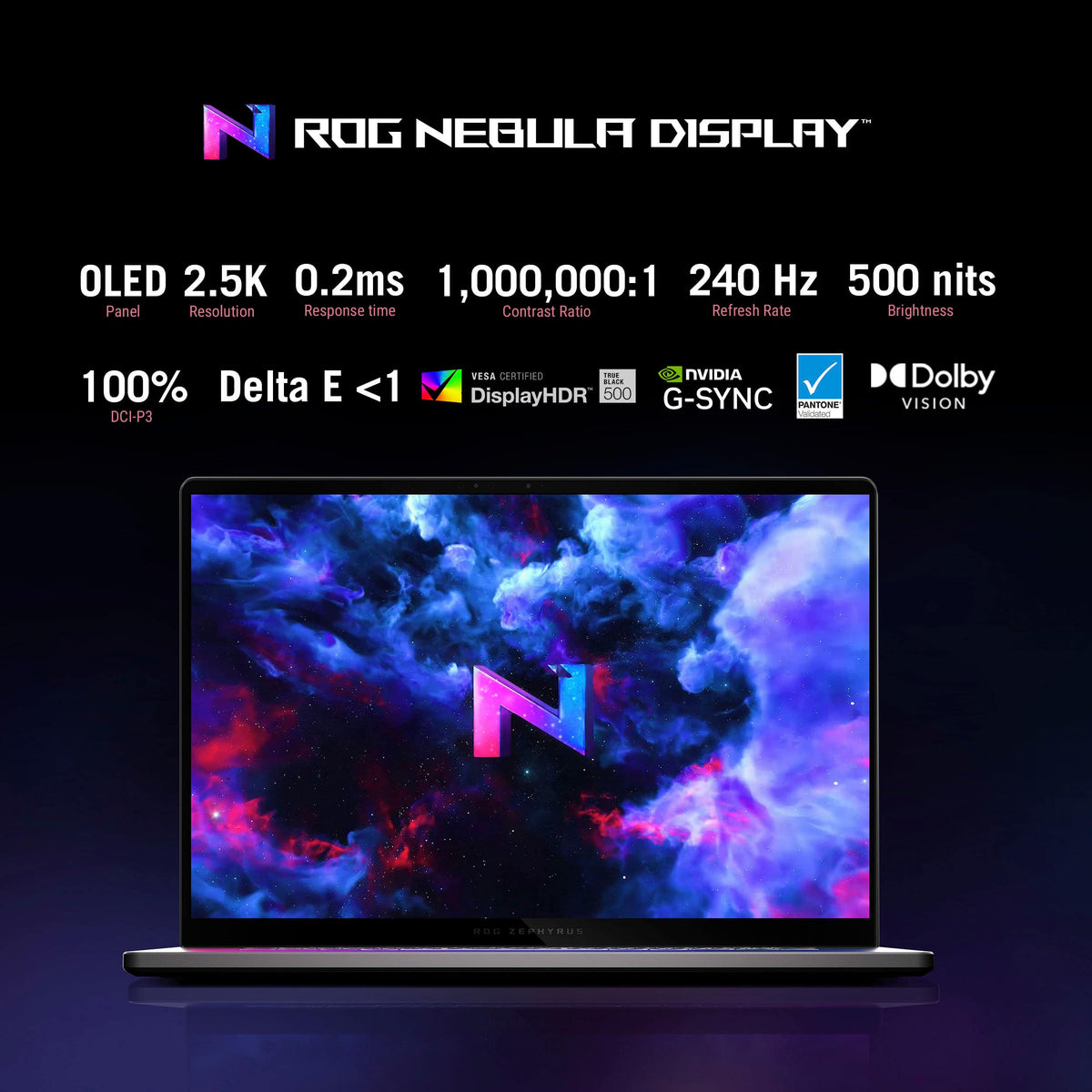 ASUS - ROG Zephyrus G16 16" OLED 2.5K 240Hz Gaming Laptop - Intel Core Ultra 9 -32GB Memory - GeForce RTX 5080 - 2TB Storage - Eclipse Gray