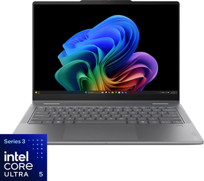 Lenovo - Yoga 7i 2-in-1 14" 2K OLED Touchscreen Laptop - Core Ultra 5 Processor 322 2026- 16GB Memory- 512GB Storage- Copilot+ PC - Luna Grey
