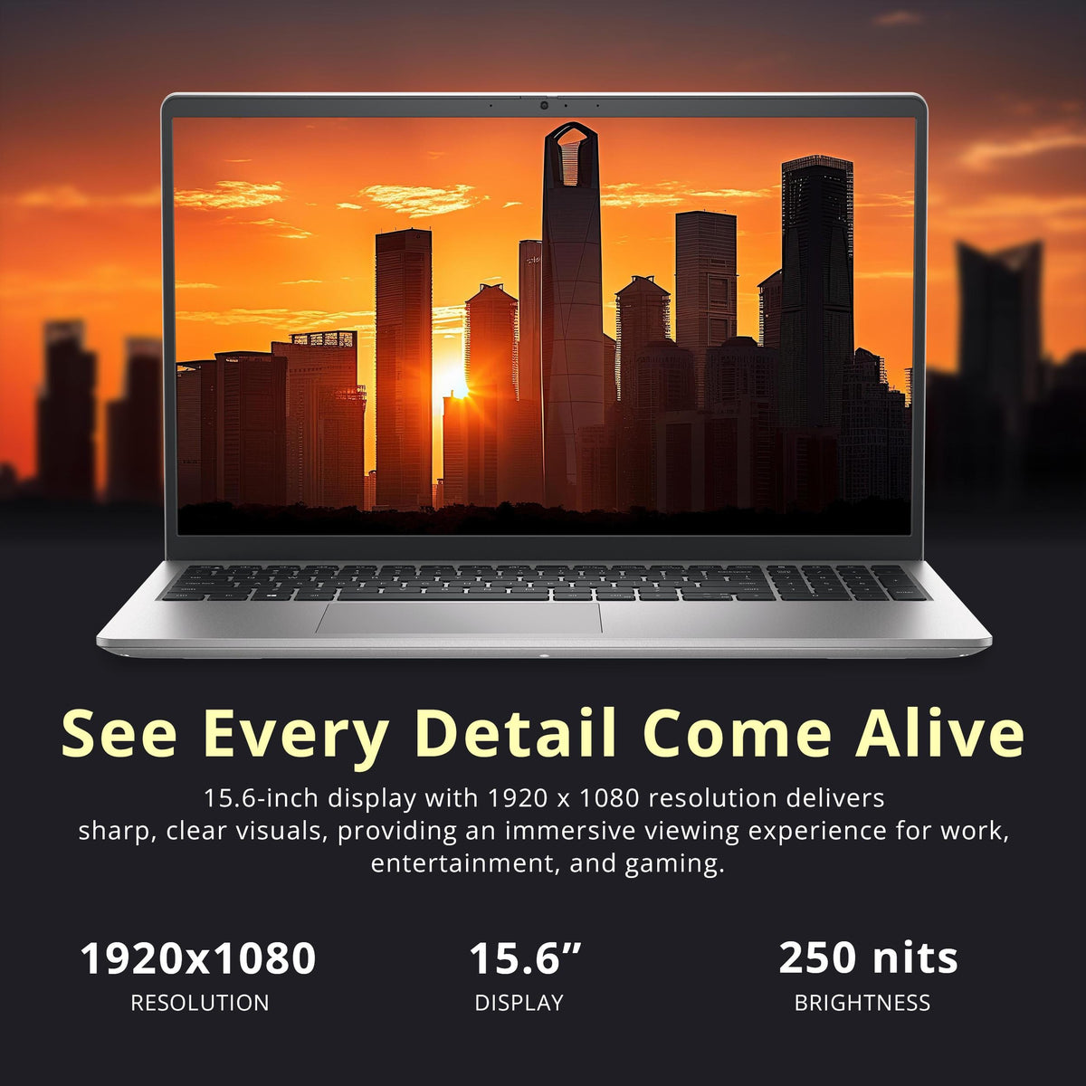 Dell - Upgraded - 15 15.6" FHD Display Laptop,Intel Core i7-1355U,16GB RAM,512GB SSD+160GB Docking Station,Win 11 Pro - Silver