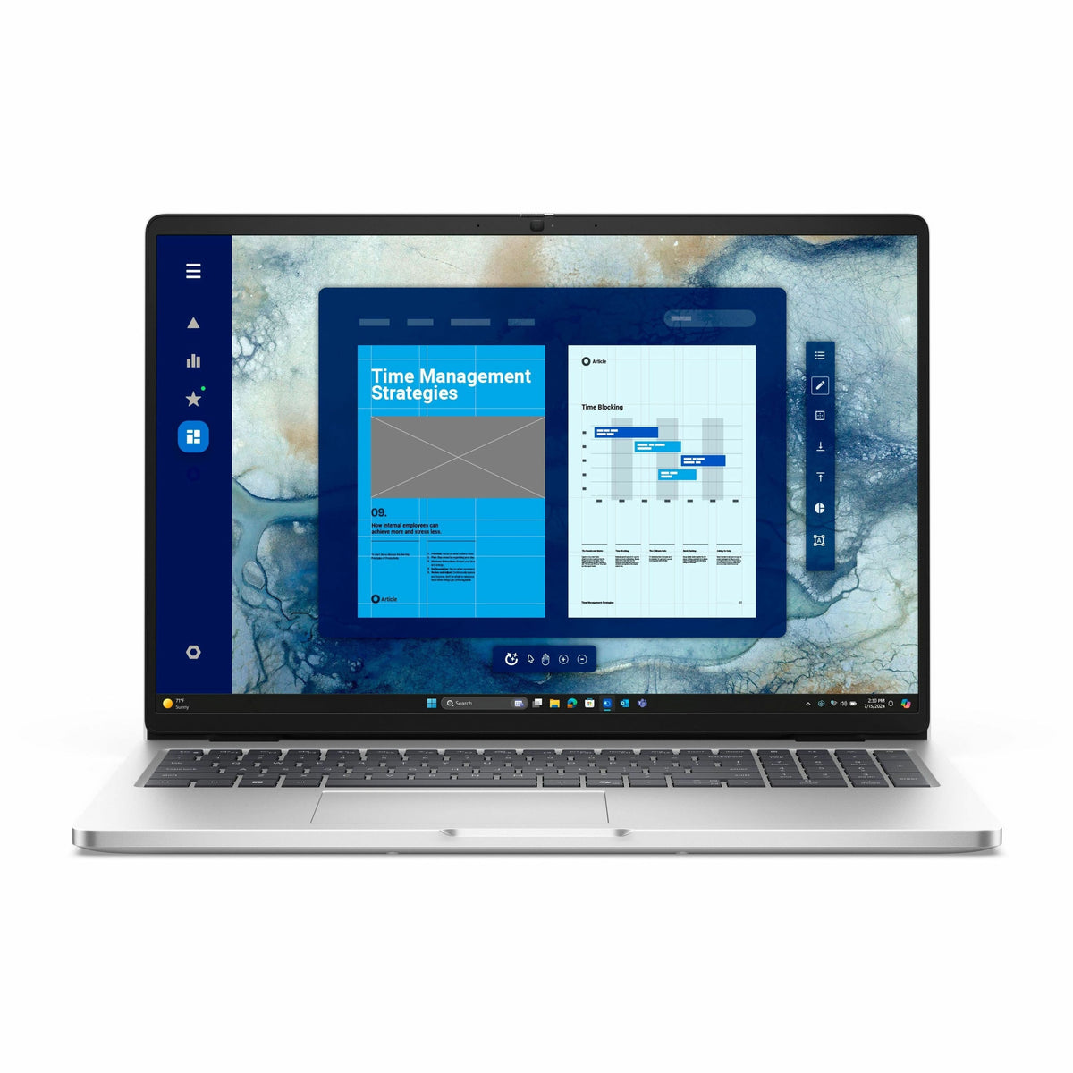 Dell - Pro 16 16" IPS LCD 1920 x 1200 (Full HD Plus) Laptop - Intel Core Ultra 5 with 16GB Memory - 512 GB SSD - Platinum Silver, Silver