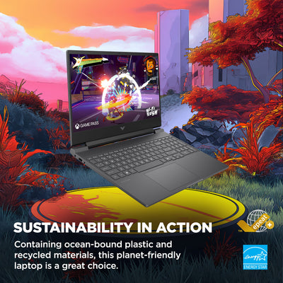 HP - Victus 15.6" 144Hz Full HD Gaming Laptop - AMD Ryzen 7 7445HS (2023) - 16GB Memory - NVIDIA GeForce RTX 4050 - 512GB SSD - Mica Silver
