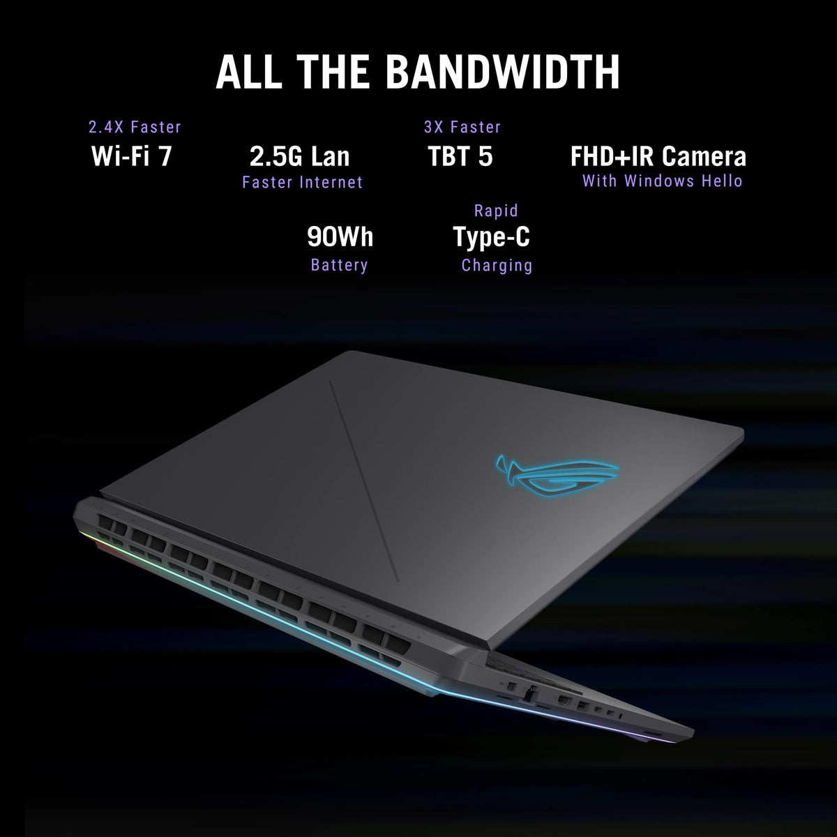 ASUS - ROG Strix G18 18" 2.5K 240Hz Gaming Laptop - Intel Core Ultra 9 HX - 32GB Memory - GeForce RTX 5080 - 2TB Storage - Eclipse Gray