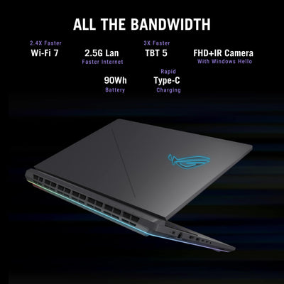 ASUS - ROG Strix G18 18" 2.5K 240Hz Gaming Laptop - Intel Core Ultra 9 HX - 32GB Memory - GeForce RTX 5080 - 2TB Storage - Eclipse Gray