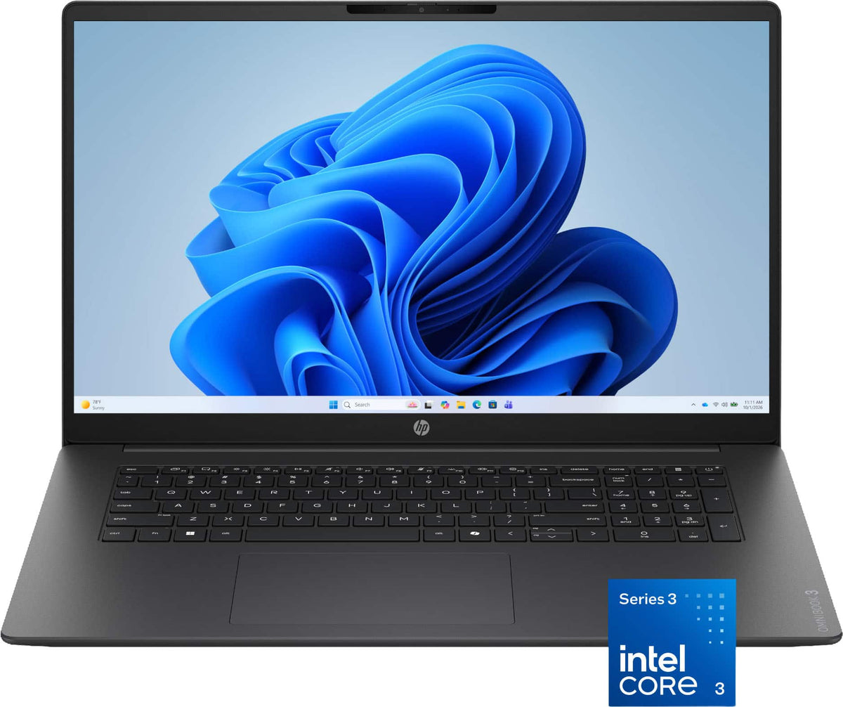 HP - OmniBook 3 - 17.3" Full HD Laptop - Intel Core 3 304 (2026) - 8GB Memory - 256GB SSD - Mica Silver
