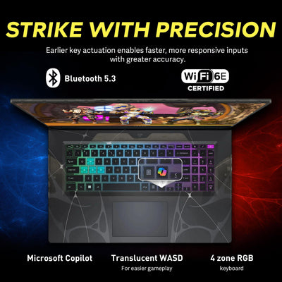 MSI - Upgraded - Cyborg 15 15.6" Gaming Laptop,Intel Core 7 240H,32GB DDR5,1TB SSD+1TB Dock Set,RTX 5070,Backlit,Win11 Pro - Black