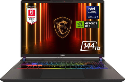 MSI - Vector 16 HX AI 16" 144Hz FHD+ WUXGA Gaming Laptop - Intel Ultra 7-255HX - GeForce RTX 5070Ti -16GB Memory - 1TB SSD - Cosmo Gray