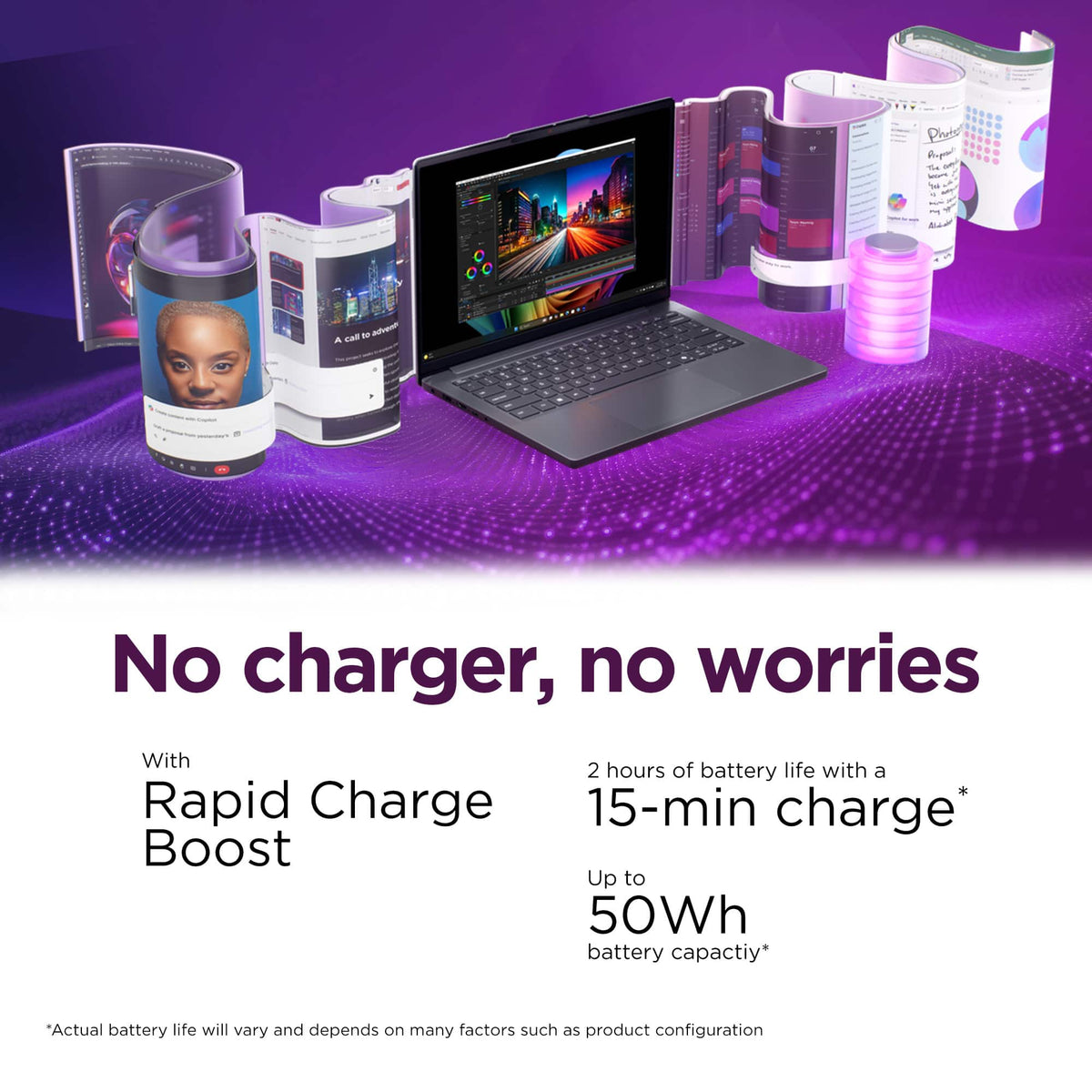 Lenovo - IdeaPad Slim 3i 15.3" 2k Laptop - Core 5 Processor 320 2026 - 8GB Memory - 256GB Storage - Luna Grey