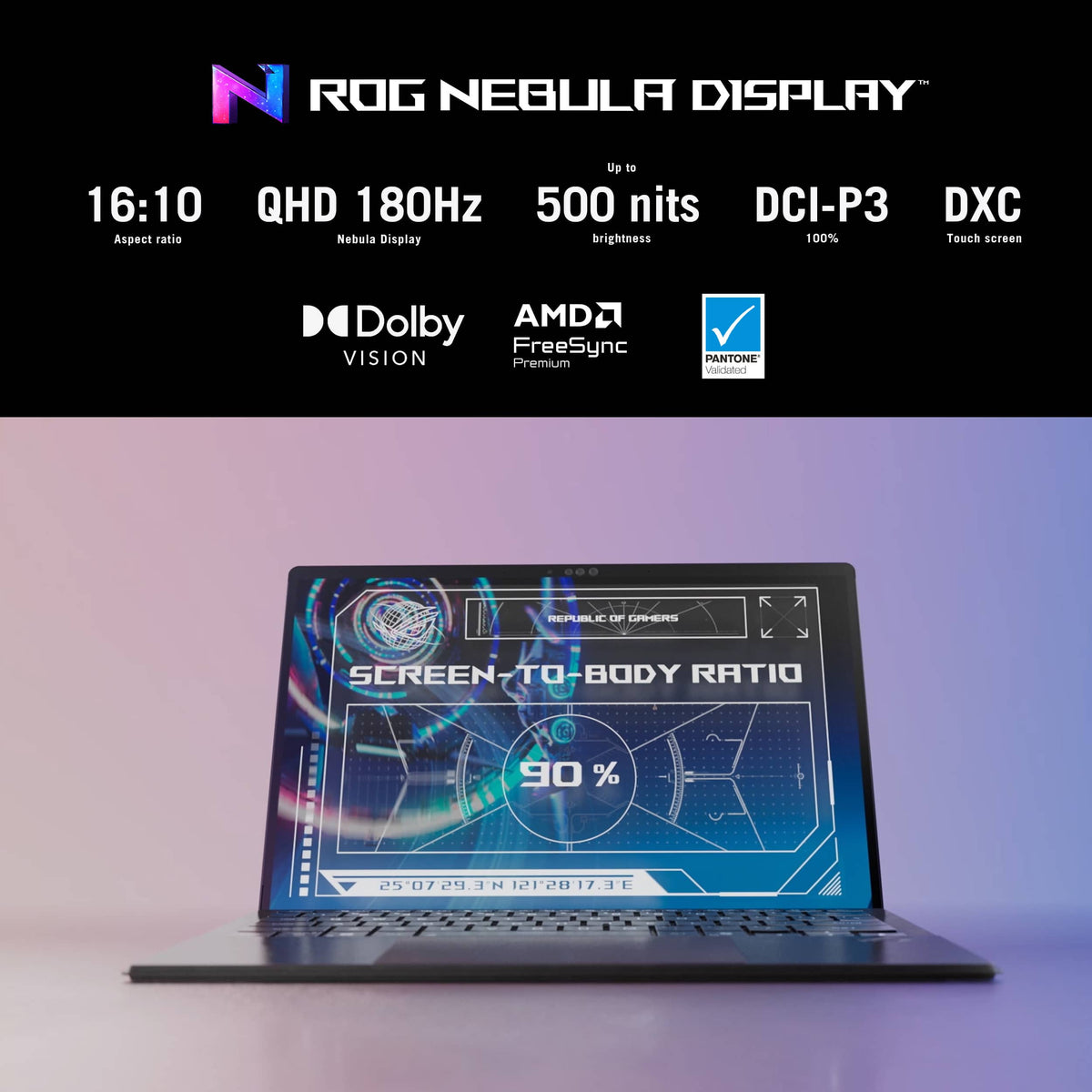 ASUS - ROG Flow Z13 13.4" 2.5K 180Hz Touch-Screen Gaming Laptop - Copilot+ PC - AMD Ryzen AI Max+ 395 - 128GB RAM - 1TB SSD - Off Black