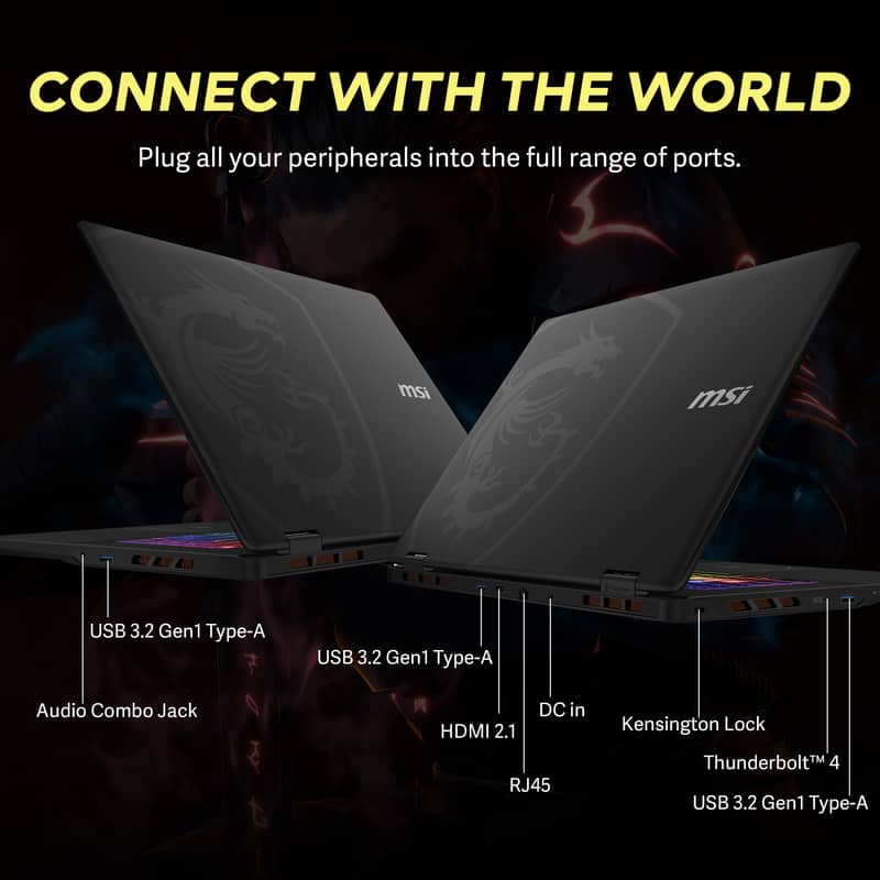 MSI - Upgraded - Crosshair 18" 240Hz Gaming Laptop,Ultra 9 275HX,GeForce RTX 5070,64GB RAM,2TB SSD+1TB Dock Set,Win 11 Pro - Black